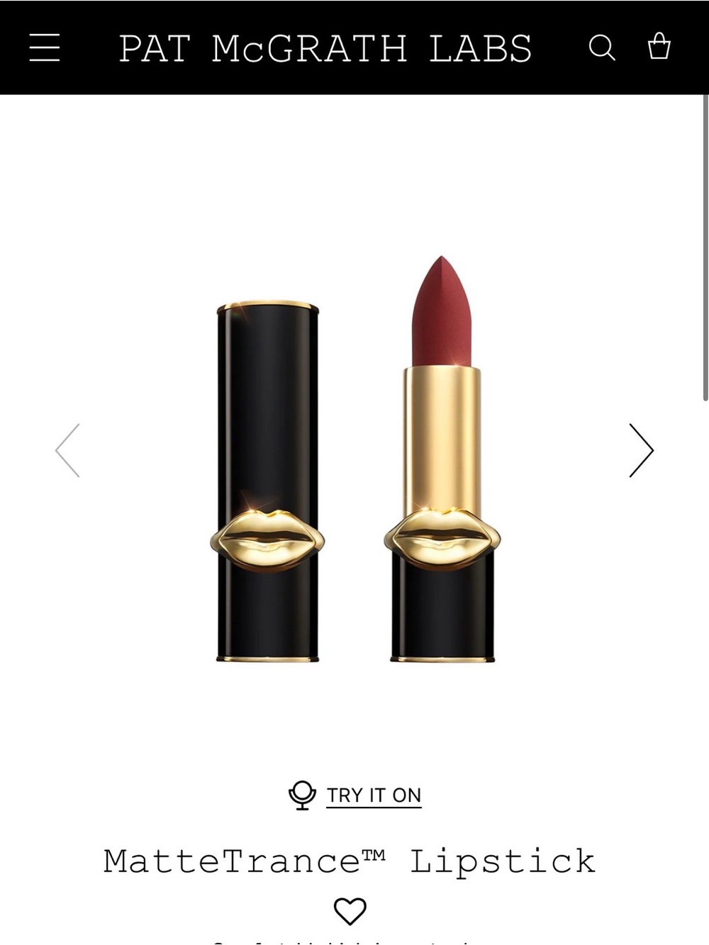 Pat McGrath MatteTrance Lipstick — Warm Burgundy